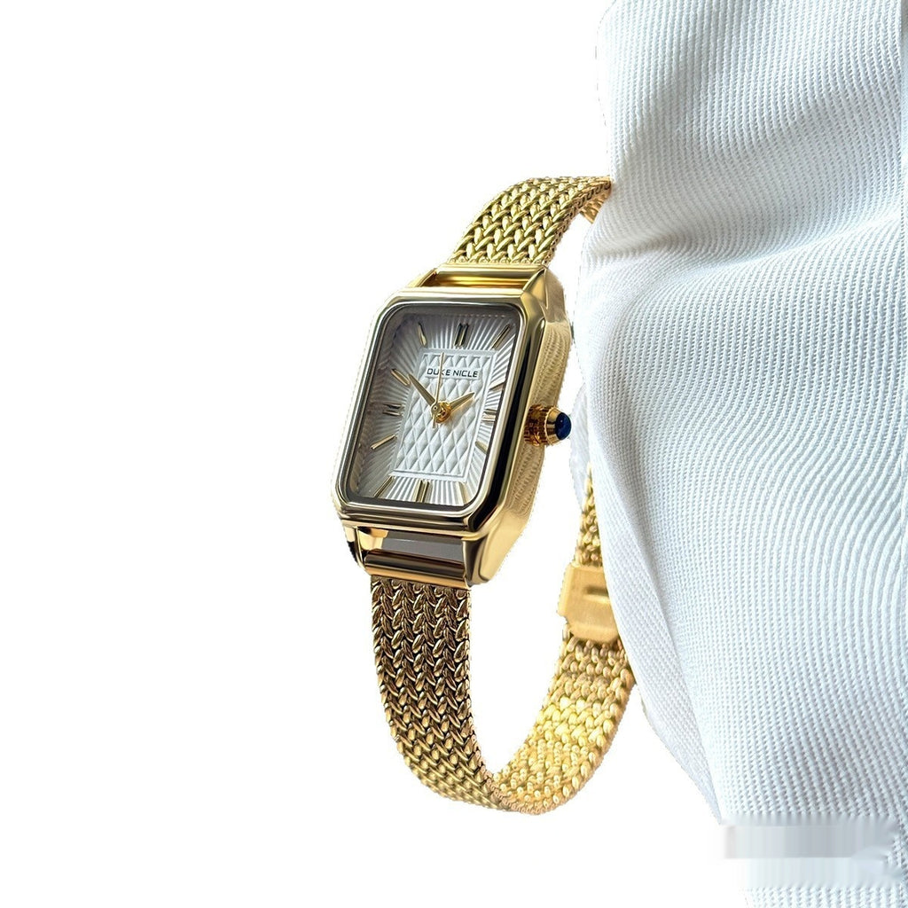Women's Versatile Light-luxury High-end Watch For Studentsfeaturing A Simple And Compact Dial