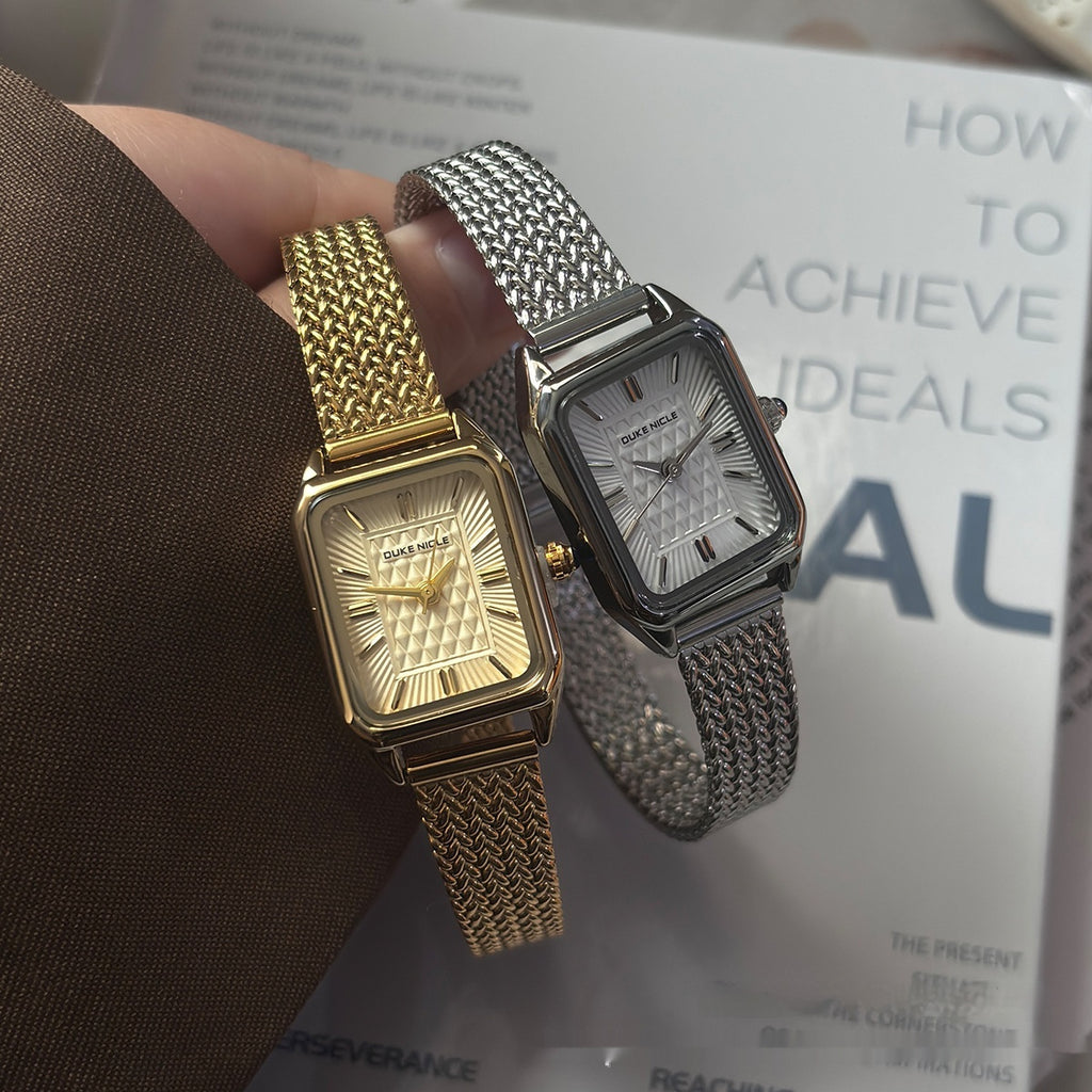 Women's Versatile Light-luxury High-end Watch For Studentsfeaturing A Simple And Compact Dial