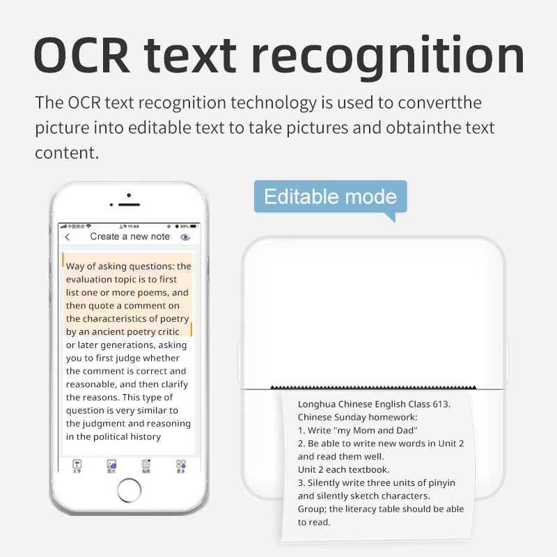 Wrong Printer X6 Portable Mini Thermal Printer